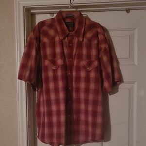Pendleton Maroon Plaid Casual Shirt